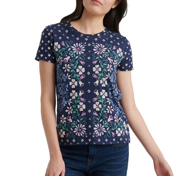 Lucky Brand Tops - ☀️3/$25 Lucky Brand | Floral Scarf Print Shirt